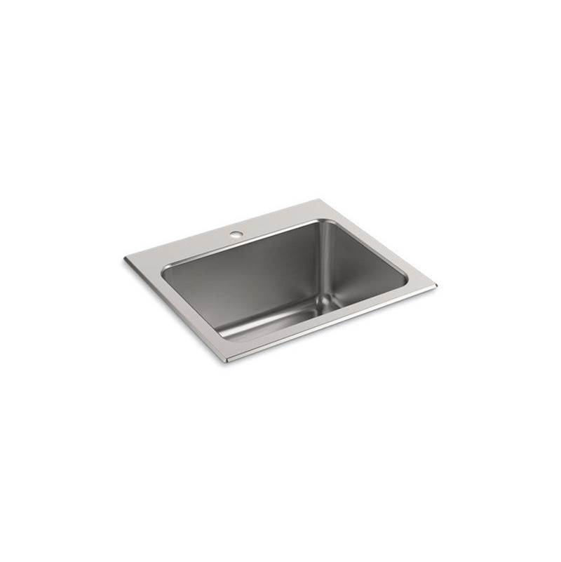 Ballad™ 25'' x 22'' x 11-9/16'' top-mount utility sink with single faucet hole-shop