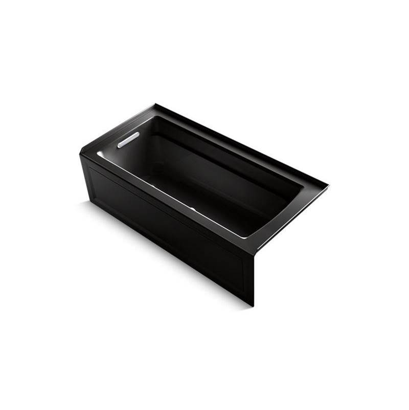 Archer® 66'' x 32'' integral apron Heated BubbleMassage™ air bath with left-hand -related