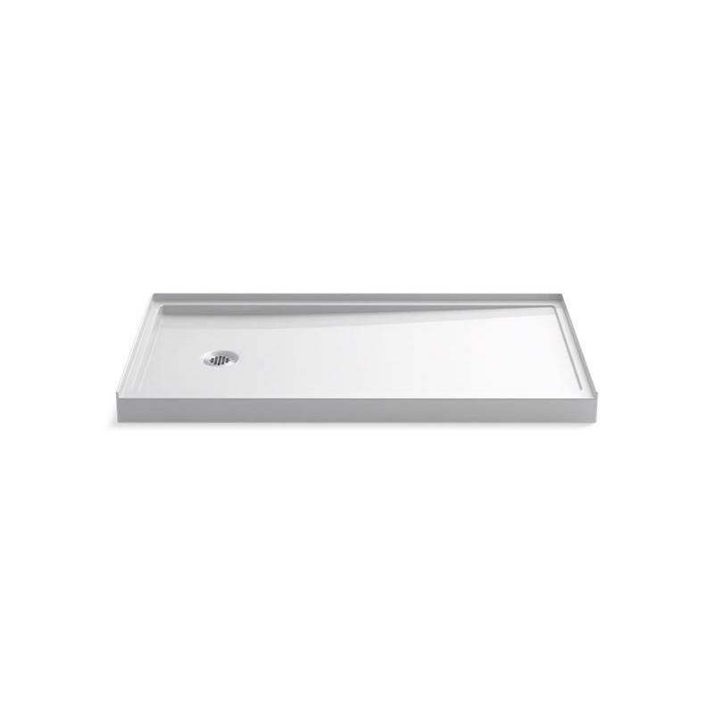 Rely® 60'' x 32'' single-threshold shower base with left-hand drain-related