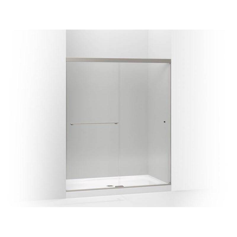 Revel® Sliding shower door, 70'' H x 56-5/8 - 59-5/8'' W, with 1/4'' thick Crysta-related