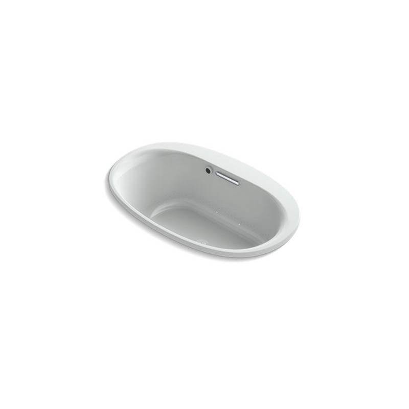 Underscore® 59-11/16'' x 35-5/8'' heated BubbleMassage™ air bath with center drai-shop