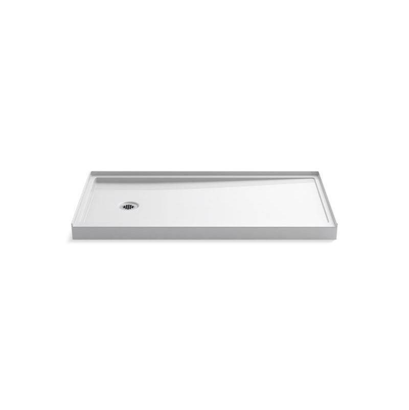 Rely® 60'' x 30'' single-threshold shower base with left-hand drain-related