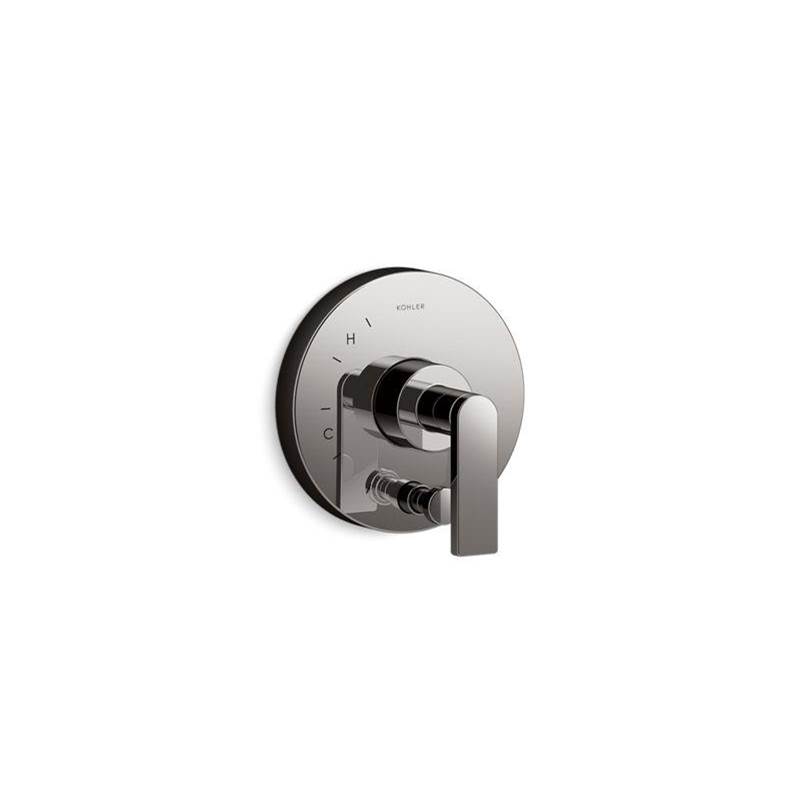 Composed® Rite-Temp® valve trim with push-button diverter and lever handle-related