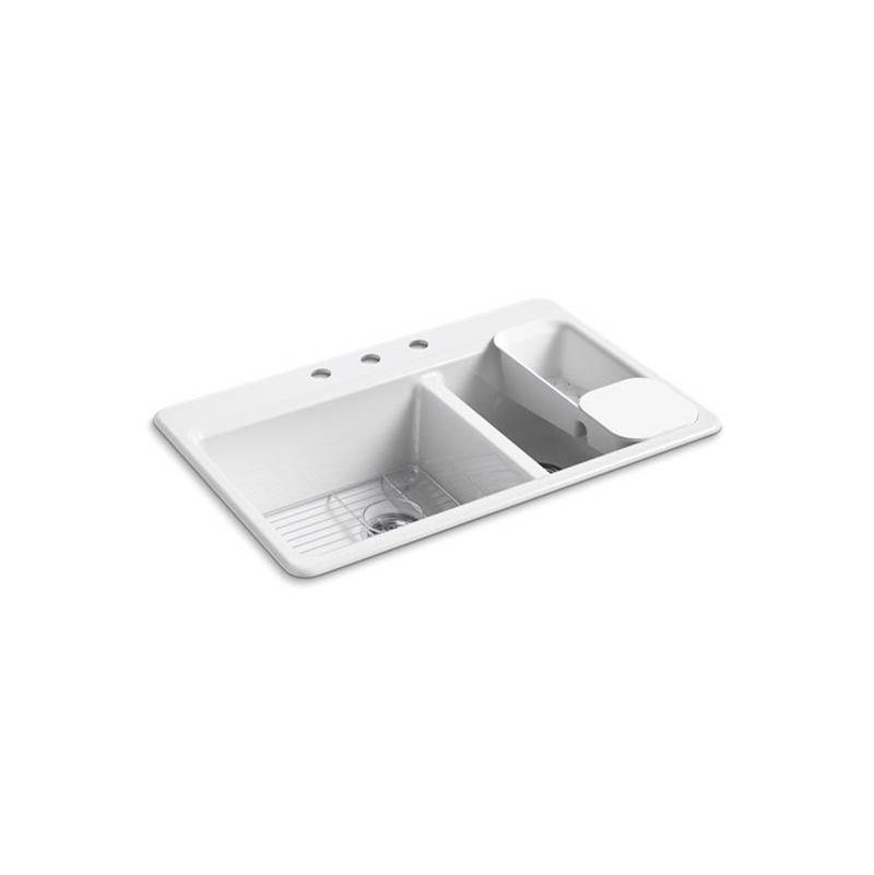 Riverby® 33'' top-mount double-bowl workstation kitchen sink-shop