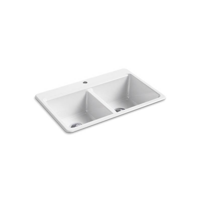 Riverby® 33'' top-mount double-bowl workstation kitchen sink-related