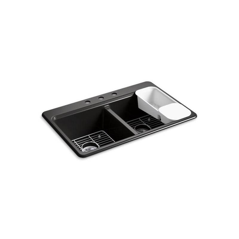 Riverby® 33'' top-mount double-bowl workstation kitchen sink-related