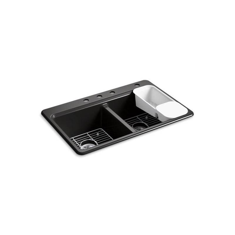 Riverby® 33'' top-mount double-bowl workstation kitchen sink-shop