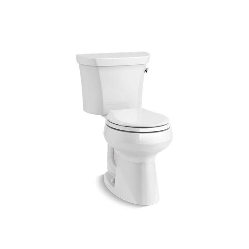 Highline® Two-piece round-front 1.28 gpf chair height toilet with right-hand trip-related
