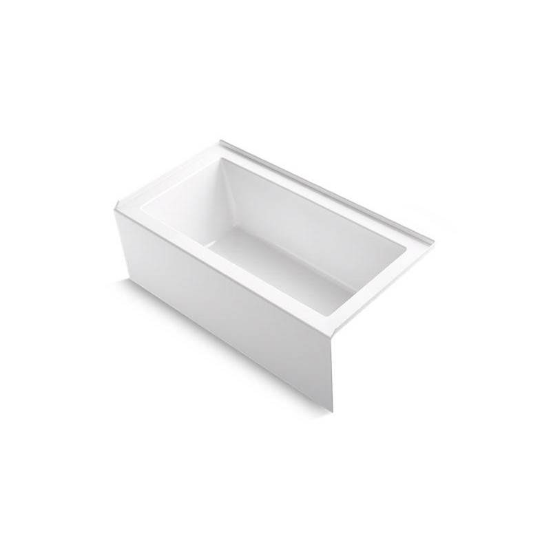 Underscore® 60'' x 32'' alcove bath with integral apron, integral flange, and rig-related