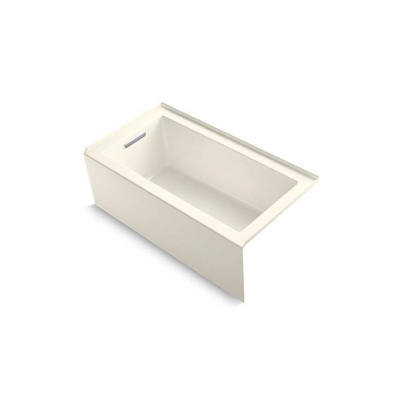 Underscore® 60'' x 32'' alcove bath with integral apron, integral flange and left-related