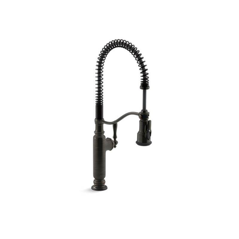 Tournant® Semi-professional kitchen sink faucet with three-function sprayhead-related