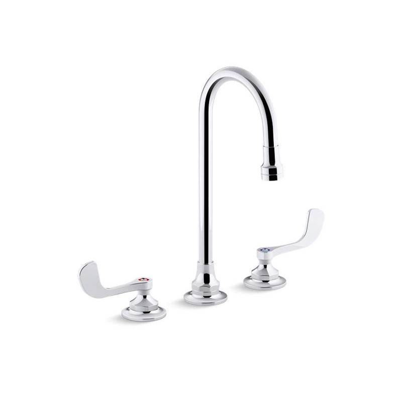 Triton® Bowe® 0.5 gpm widespread bathroom sink faucet with laminar flow, goosenec-shop