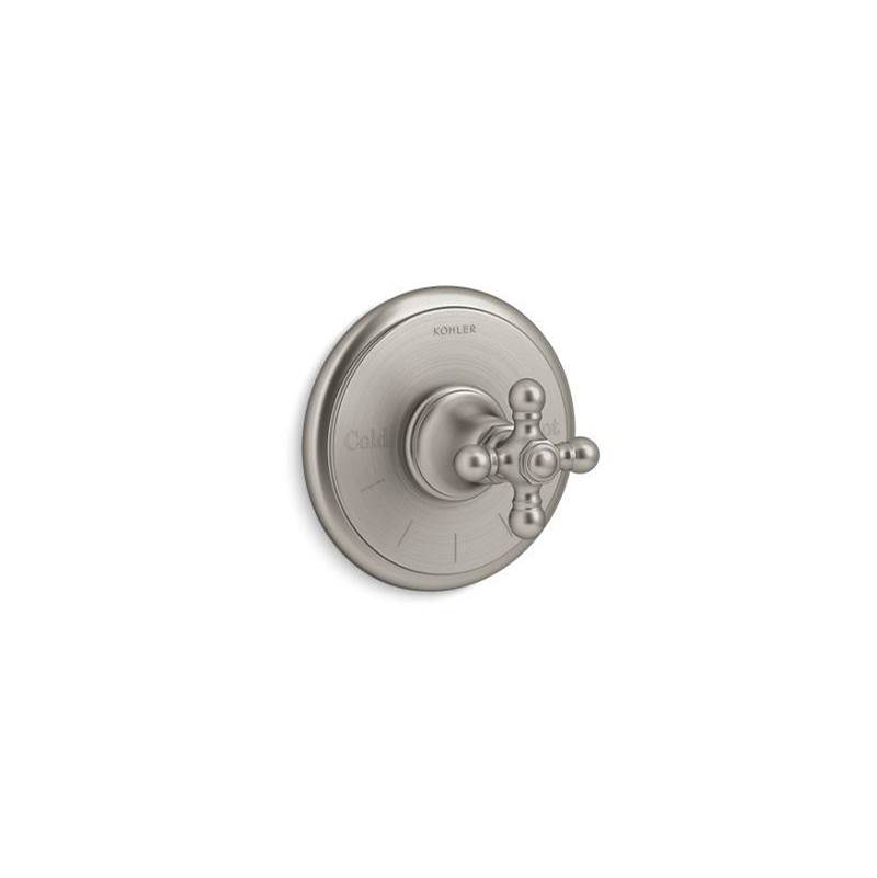 Artifacts® MasterShower® temperature control valve trim with cross handle-related
