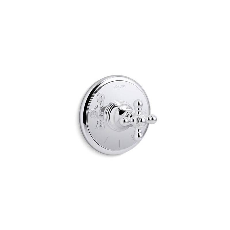 Artifacts® MasterShower® temperature control valve trim with cross handle-related