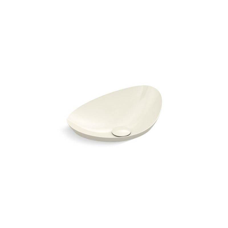 Veil™ 21'' oval semi-recessed vessel bathroom sink, no overflow-related