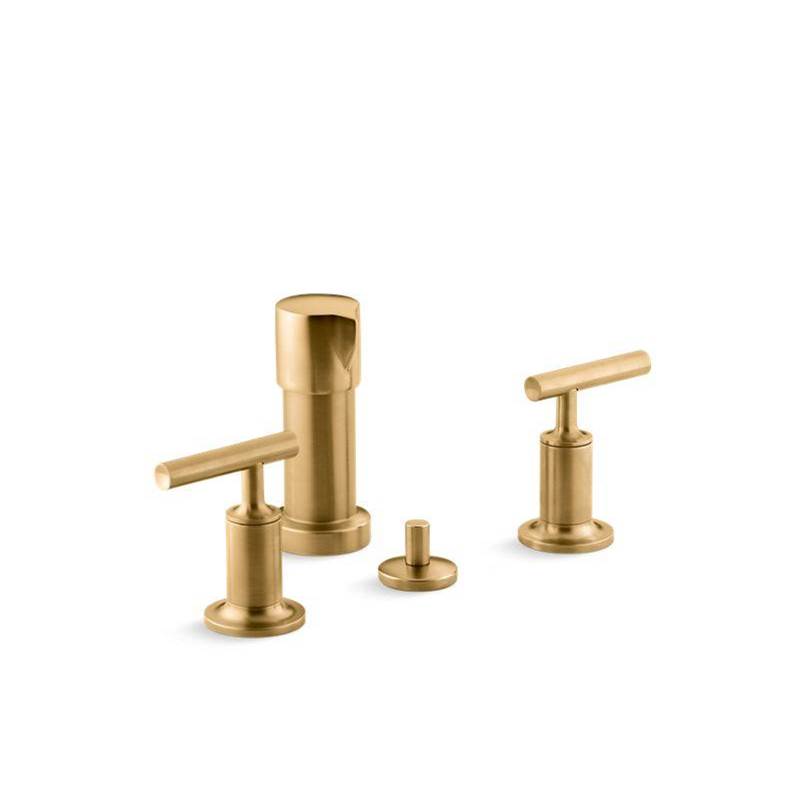 Purist® Vertical spray bidet faucet with lever handles-related