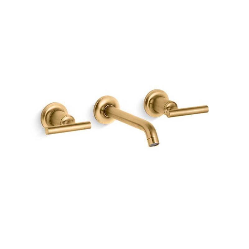 Purist® Widespread wall-mount bathroom sink faucet trim with lever handles, 1.2 g-shop