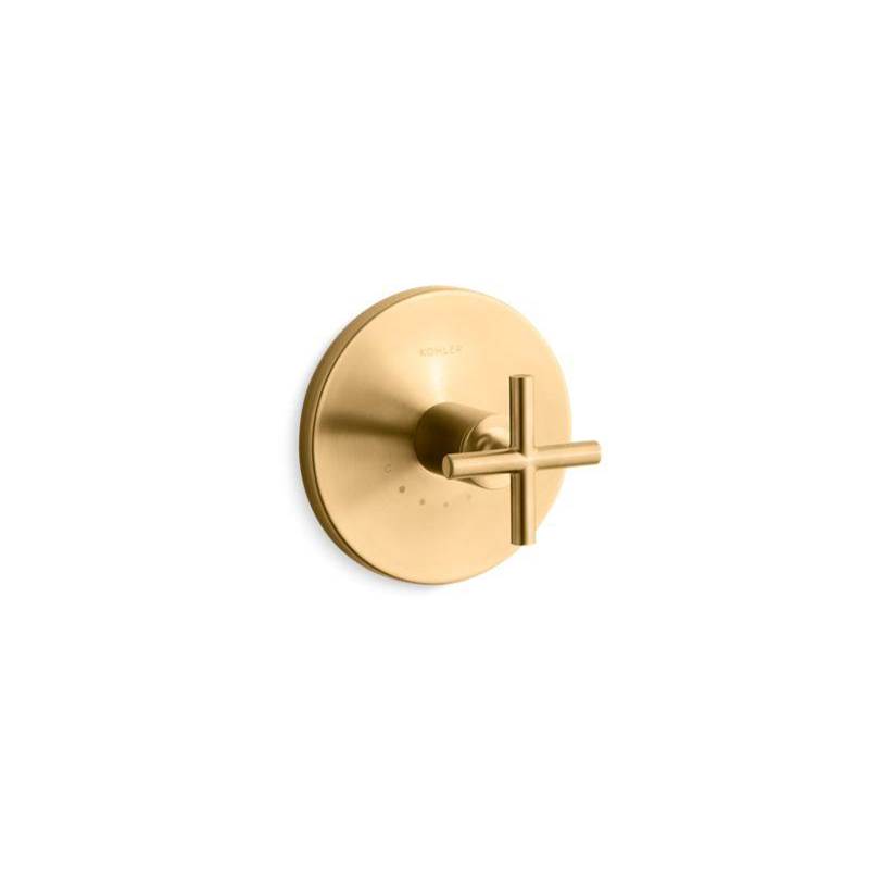 Purist® MasterShower® temperature control valve trim with cross handle-related