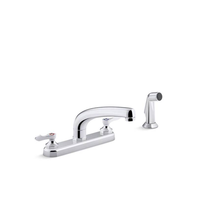 Triton® Bowe® 1.8 gpm kitchen sink faucet with 8-3/16'' swing spout, matching fin-related
