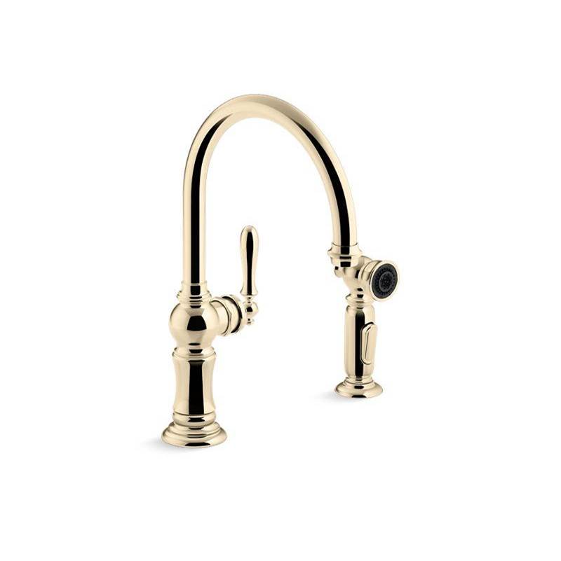 Artifacts® Single-handle kitchen sink faucet with two-function sprayhead-related