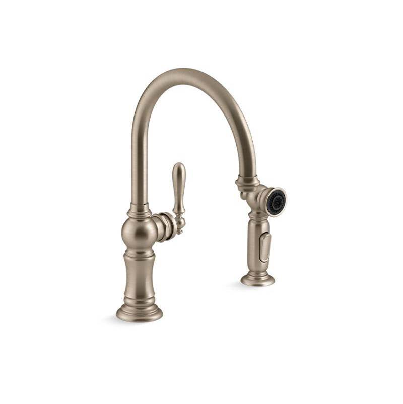 Artifacts® Single-handle kitchen sink faucet with two-function sprayhead-related