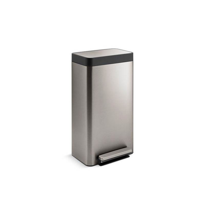 8-gallon loft stainless steel step trash can-related