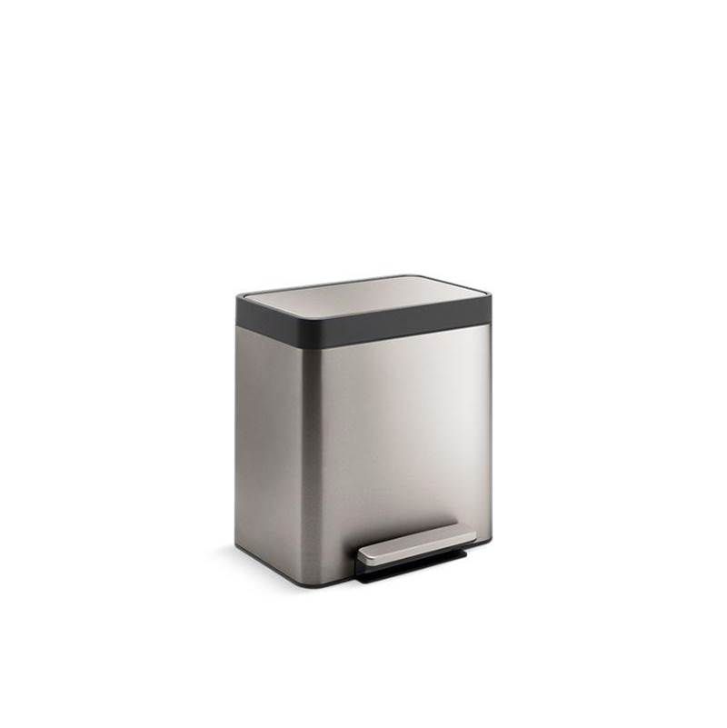 8-gallon stainless steel step trash can-related