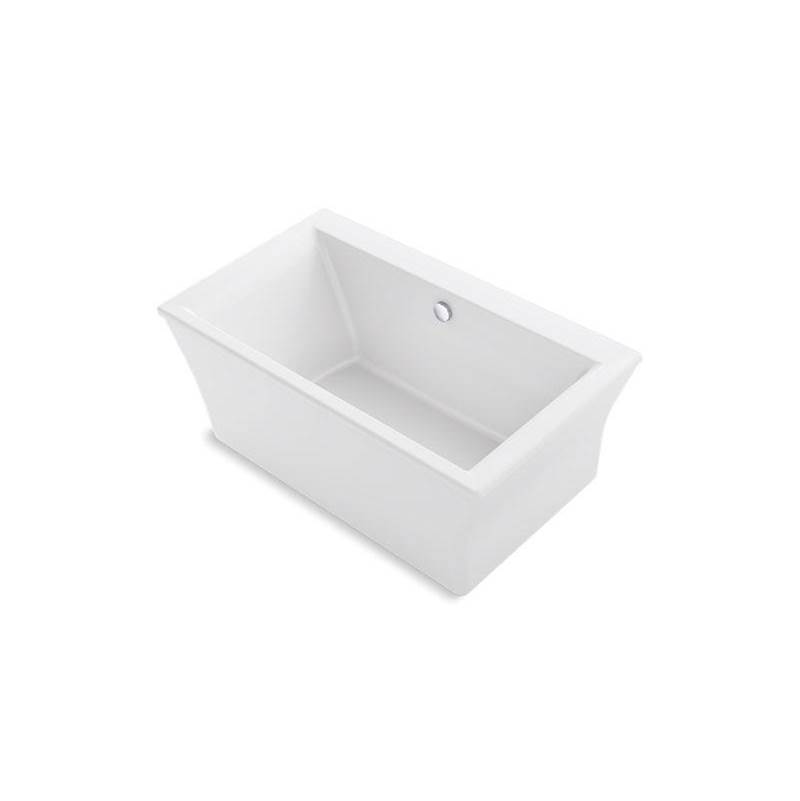 Stargaze® 60-3/16'' x 34-1/4'' freestanding bath with fluted shroud and center dr-shop