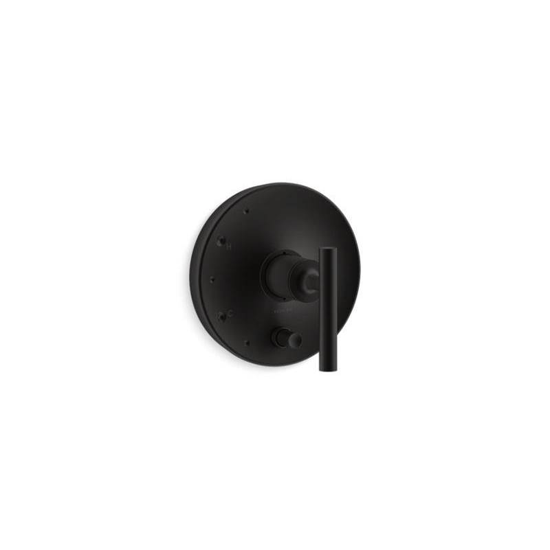 Purist® Rite-Temp® valve trim with push-button diverter and lever handle-shop