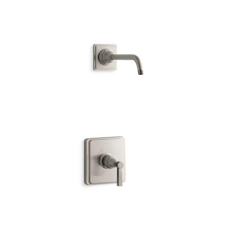Pinstripe® Pure Rite-Temp® shower trim set with lever handle, less showerhead-related