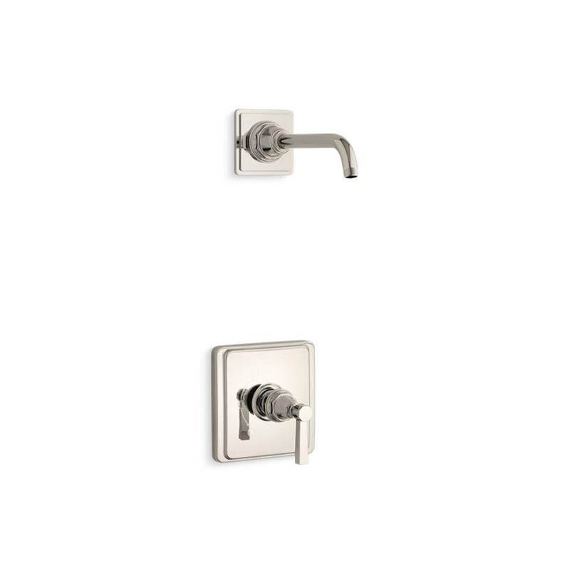 Pinstripe® Pure Rite-Temp® shower trim set with lever handle, less showerhead-related
