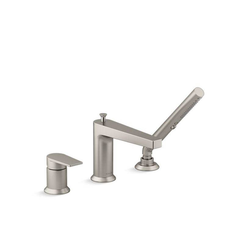 Taut® 11 gpm deck-mount bath faucet with handshower-related