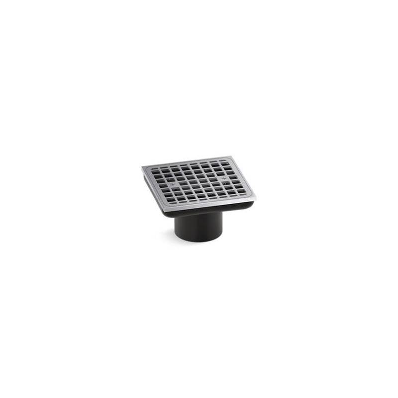 Clearflo Square brass tile-in shower drain (drain body not included)-shop
