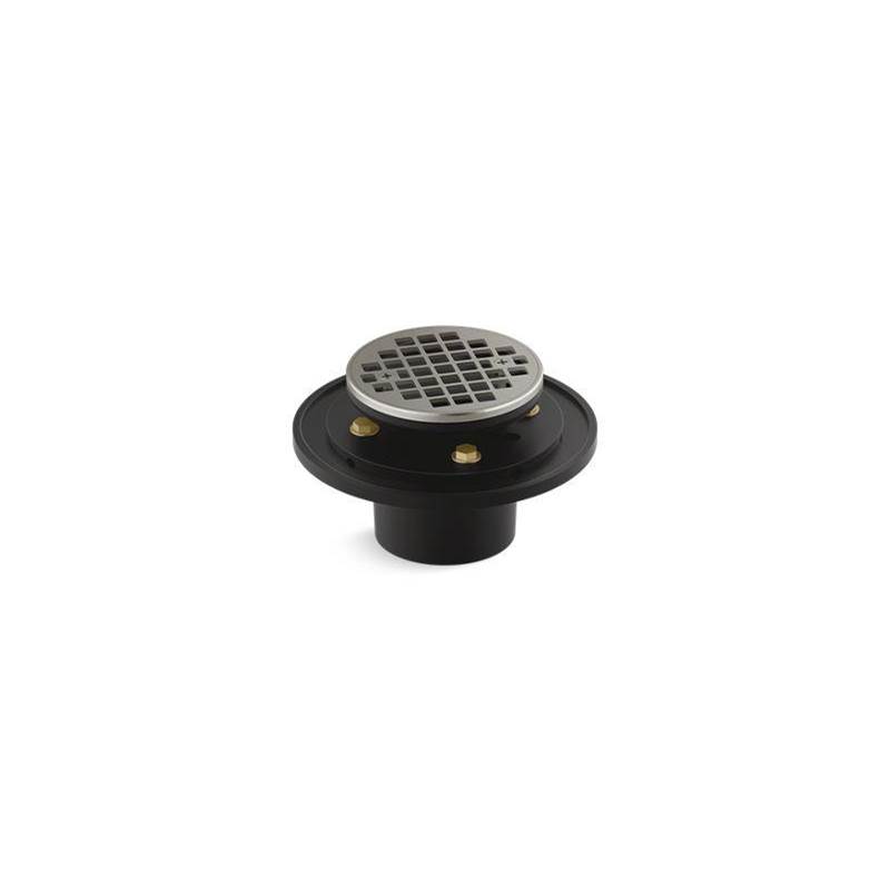 Clearflo Round brass tile-in shower drain-shop