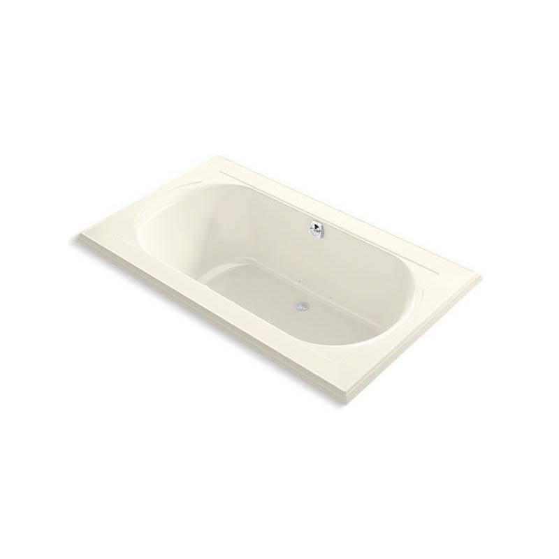Memoirs® 72'' x 42'' Heated BubbleMassage™ air bath with Bask® and center rear dr-shop