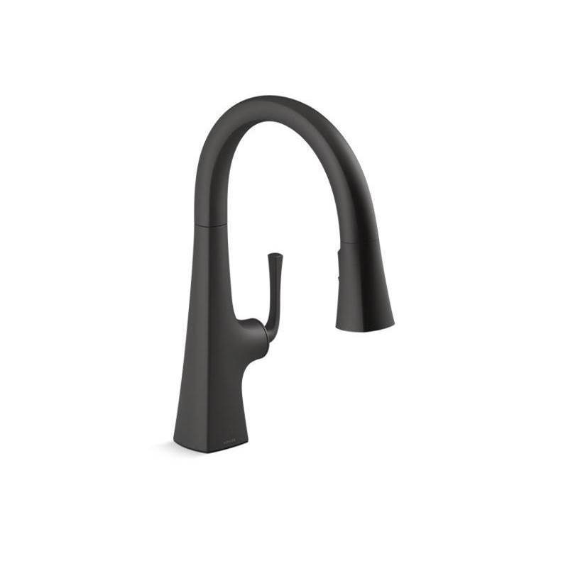 Graze® Pull-down kitchen sink faucet with three-function sprayhead-related