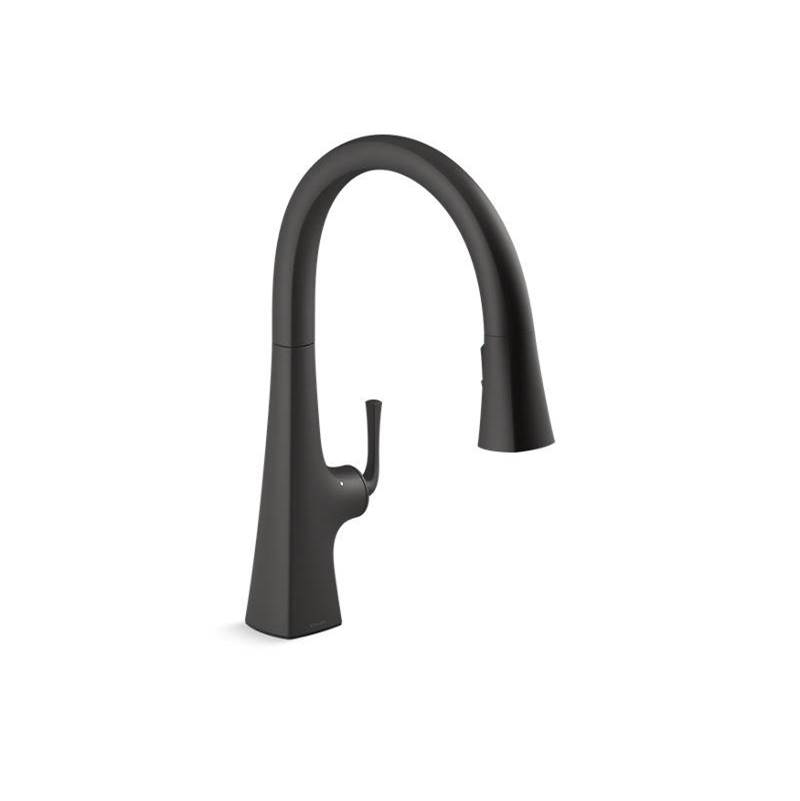 Graze® Touchless pull-down kitchen sink faucet with KOHLER® Konnect™ and three-fu-shop