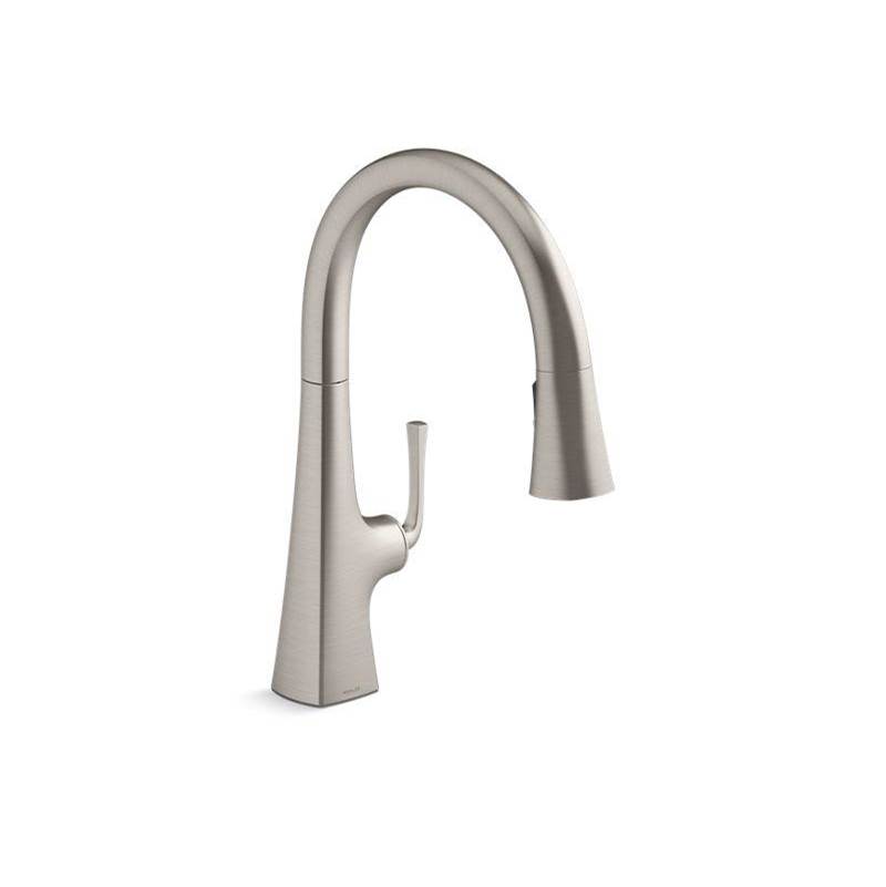 Graze® Pull-down kitchen sink faucet with three-function sprayhead-related
