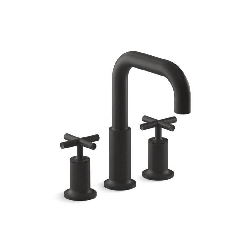 Purist Deck-Mount Bath Faucet Trim With Cross Handles-related
