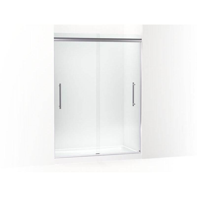 Pleat® 79-1/16'' H sliding shower door with 5/16'' - thick glass-related