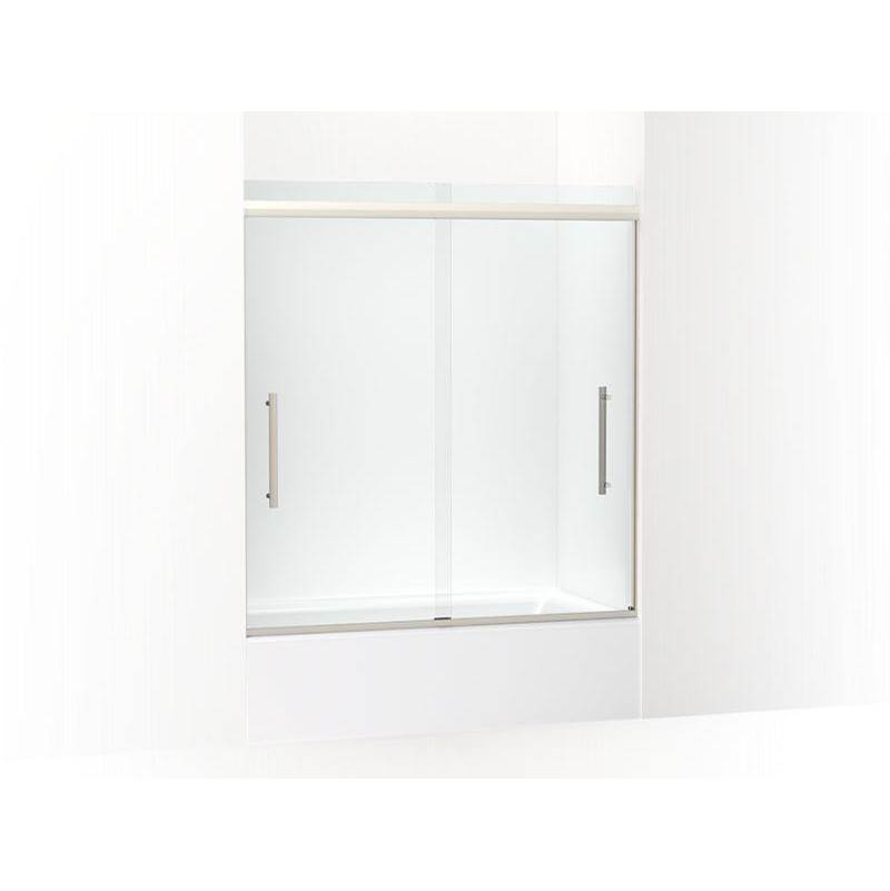 Pleat® 63-9/16'' H sliding bath door with 5/16'' - thick glass-shop