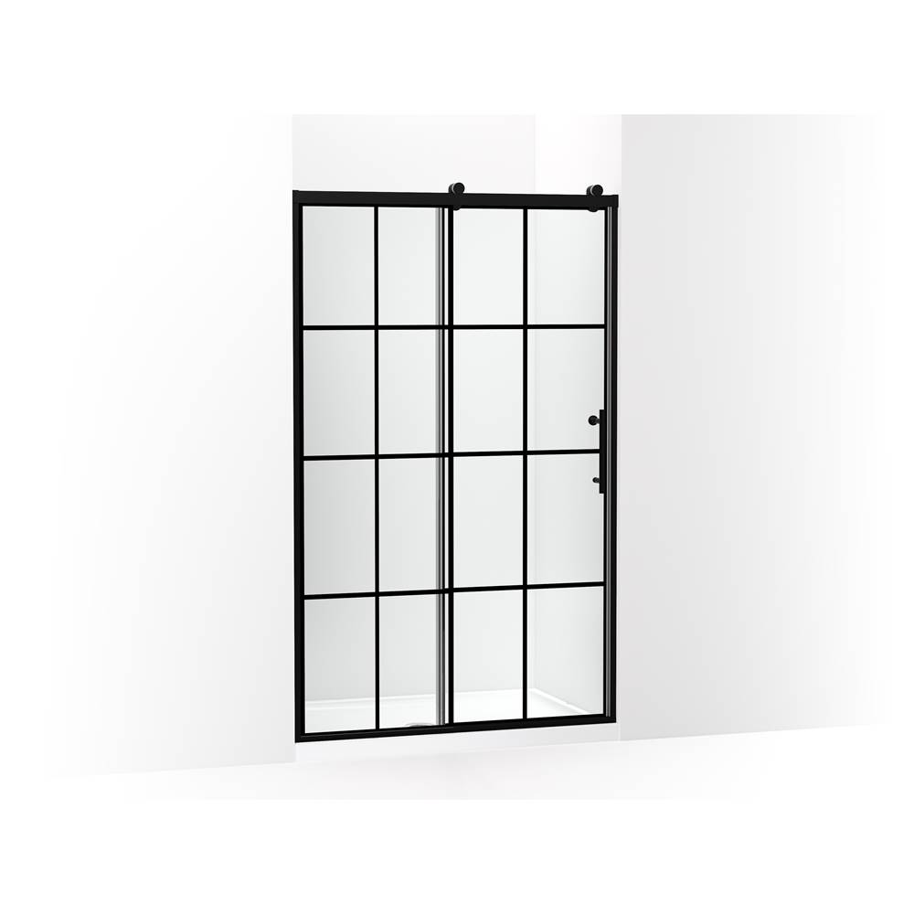 Rely 77 in. H Sliding Shower Door With 3/8 in.-Thick Glass-related