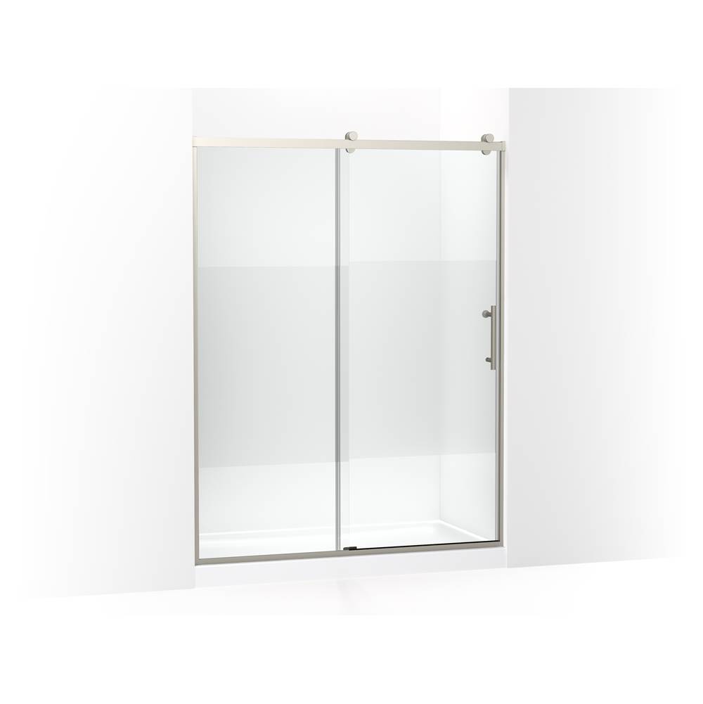 Rely 77 in. H Sliding Shower Door With 3/8 in.-Thick Glass-related
