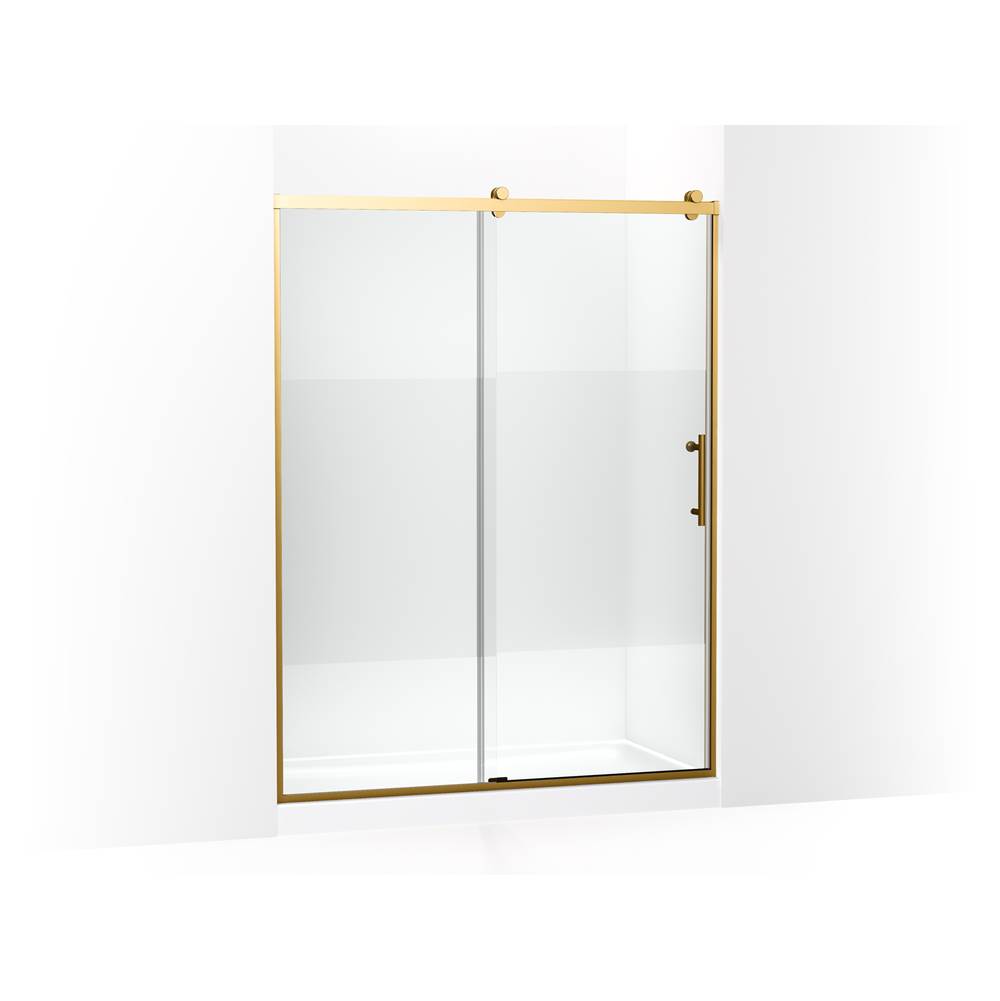 Rely 77 in. H Sliding Shower Door With 3/8 in.-Thick Glass-related