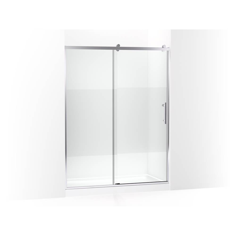 Rely 77 in. H Sliding Shower Door With 3/8 in.-Thick Glass-related