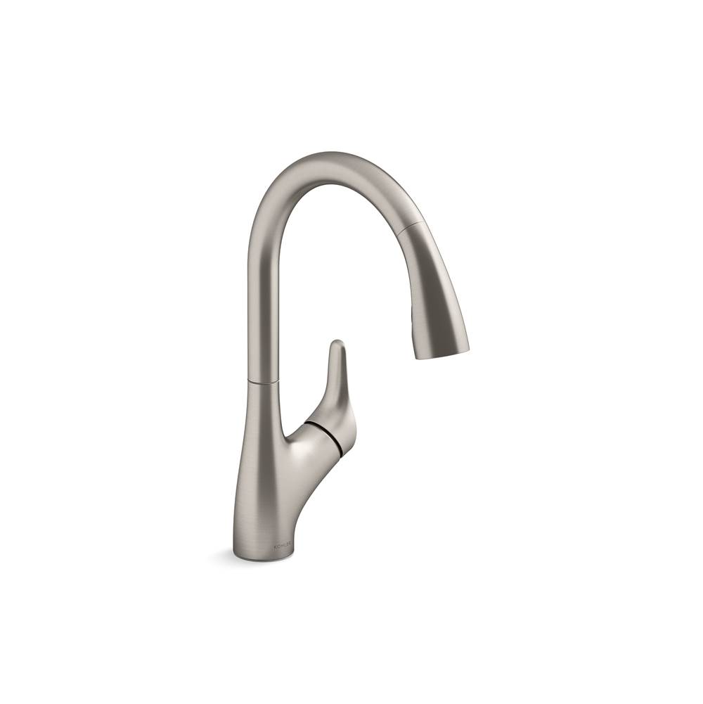 Rival Pull-down kitchen sink faucet with two-function sprayhead-related