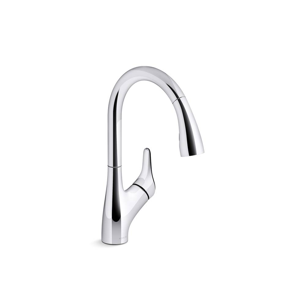 Rival Pull-down kitchen sink faucet with two-function sprayhead-related
