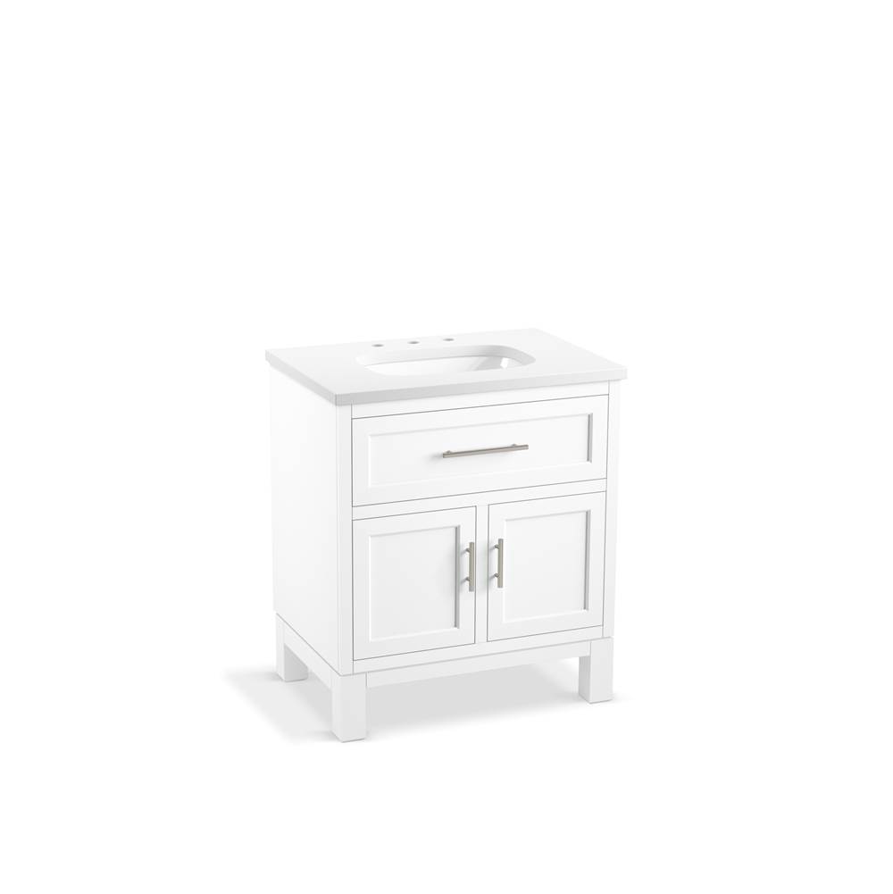 Quo 30 in. Bathroom Vanity Cabinet With Sink And Quartz Top-related