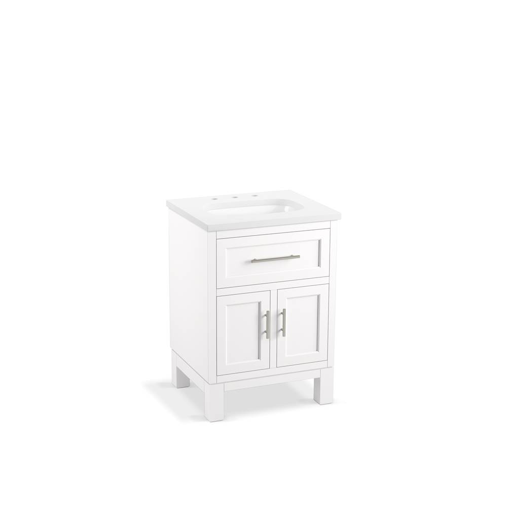 Quo 24 in. Bathroom Vanity Cabinet With Sink And Quartz Top-related