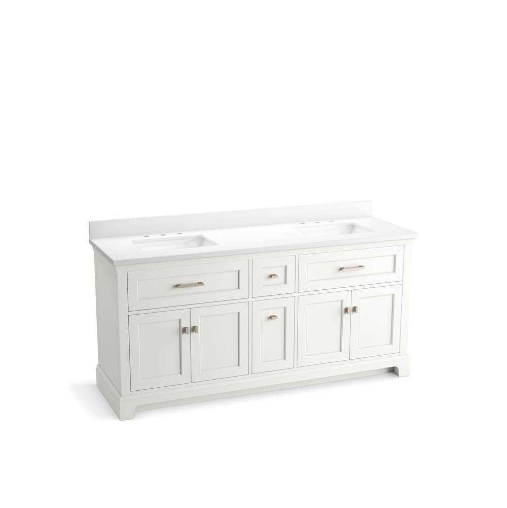 Charlemont 72 in. Bathroom Vanity Cabinet With Sinks And Quartz Top-related